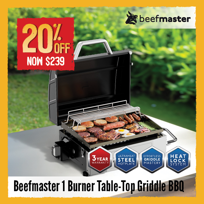 Now $239 20% Off Beefmaster 1 Burner Table-Top Griddle BBQ | Shop Now
